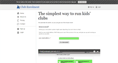 Desktop Screenshot of clubenrolment.com